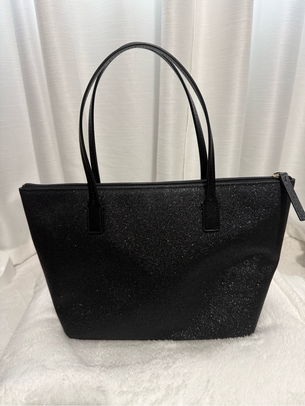 Kate Spade Haven Lane Hani Black Glitter Tote Bag - Picture 2 of 16
